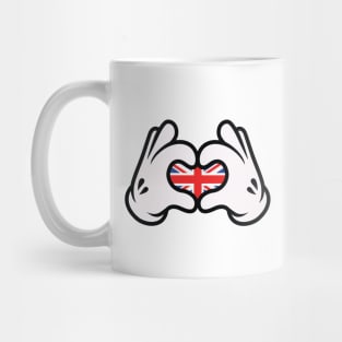 Hand Symbol of Love English Mug